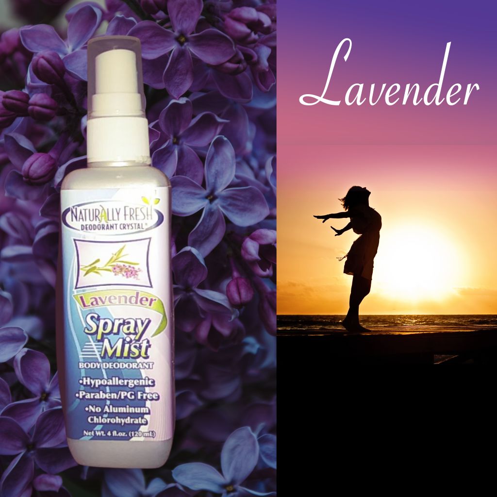 Natural Deodorant Lavender for women body spray mist